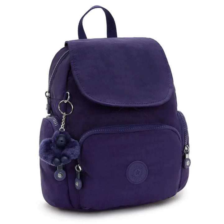 Voorzijde van de Kipling city zip mini moonlit-blue #kleur_moonlit-blue