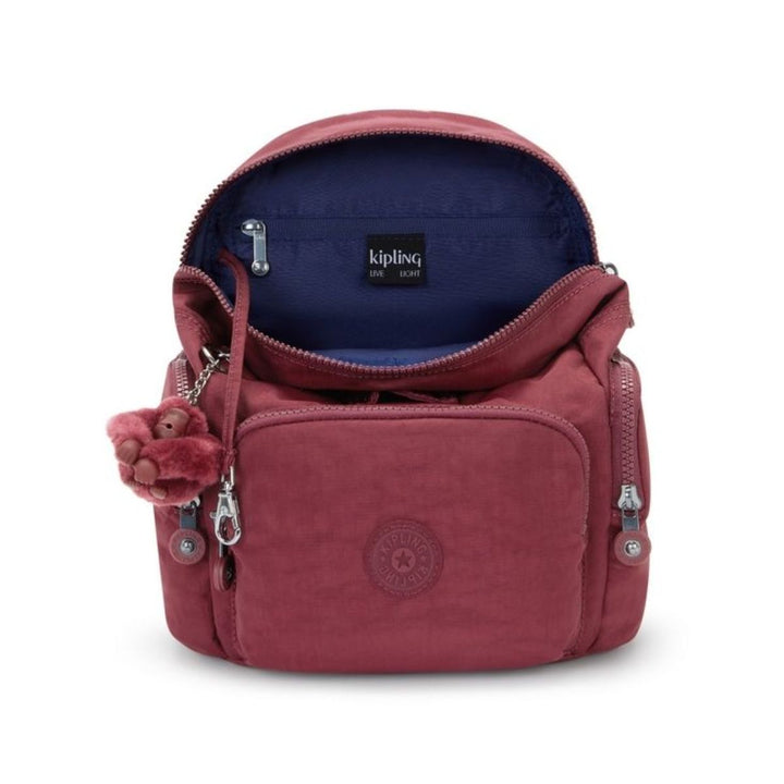 Binnenkant van de Kipling Classic City Zip mini lounge-wine #kleur_lounge-wine