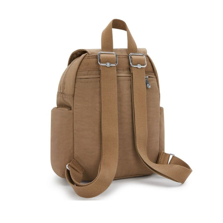 Achterkant van de Kipling Classic City Zip mini Early-Tan #kleur_early-tan