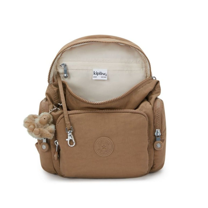 Binnenkant van de Kipling Classic City Zip mini Early-Tan #kleur_early-tan