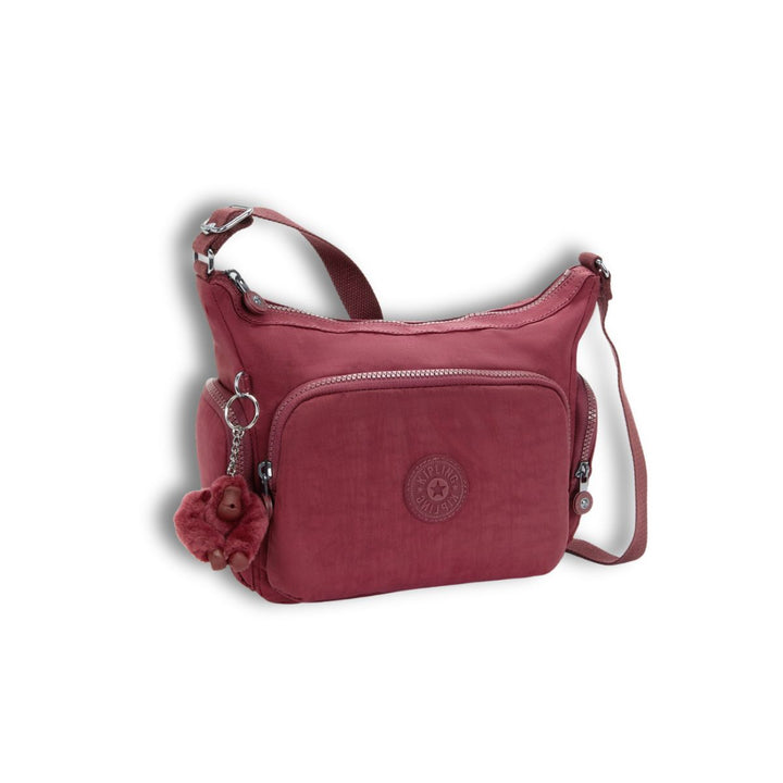 Voorzijde van de Kipling Classic Gabb s schoudertas lounge-wine #kleur_lounge-wine