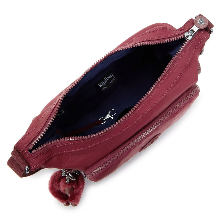 Binnenkant van de Kipling Classic Gabb s schoudertas lounge-wine #kleur_lounge-wine