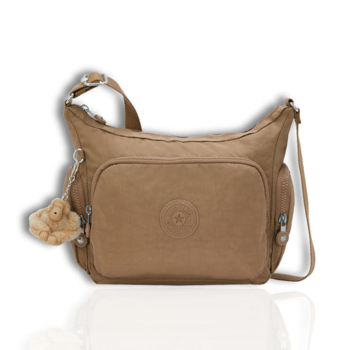 Voorkant van de Kipling Classic Gabb s schoudertas early-tan #kleur_early-tan