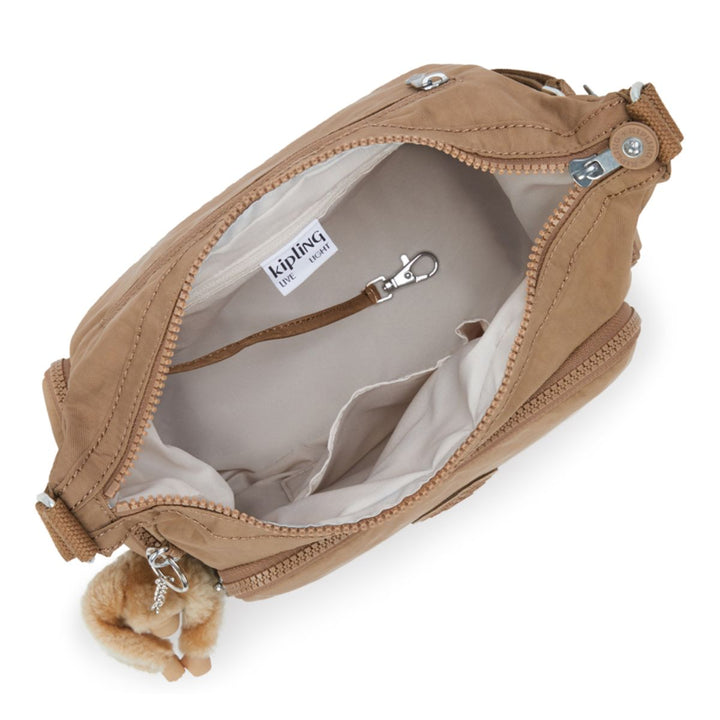 Binnenkant van de Kipling Classic Gabb s schoudertas early-tan #kleur_early-tan