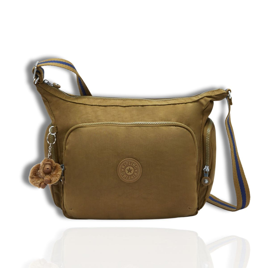 Voorkant Kipling GABB schoudertas dry laurel #kleur_dry-laurel