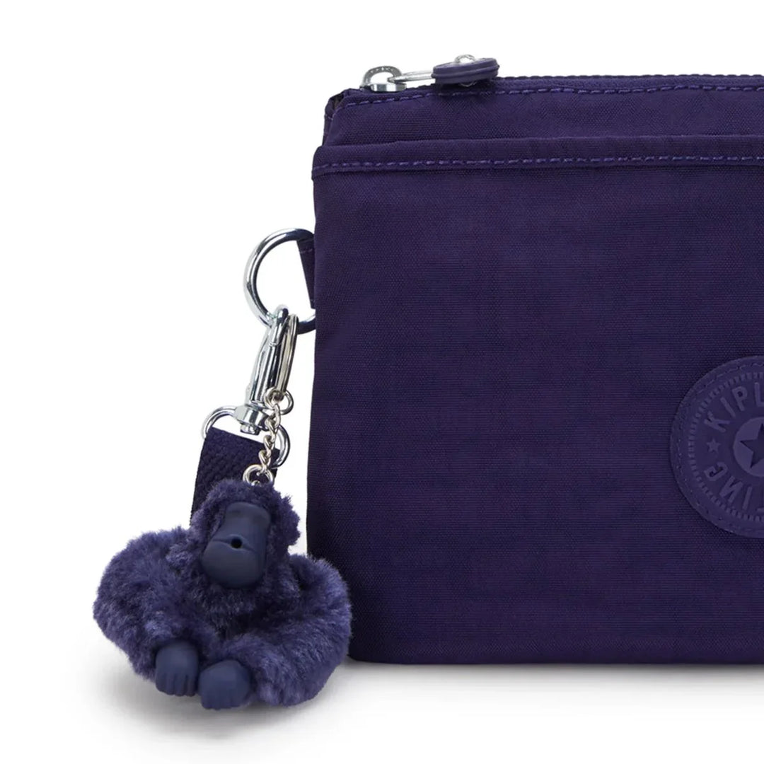 Details van het materiaal van de Kipling RIRI moonlit blue #kleur_moonlit-blue