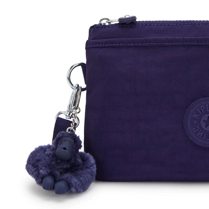 Details van het materiaal van de Kipling RIRI moonlit blue #kleur_moonlit-blue