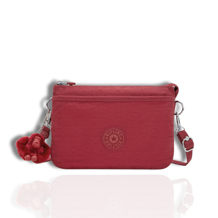 Voorkant Kipling RIRI schoudertas Funky-red #kleur_funky-red