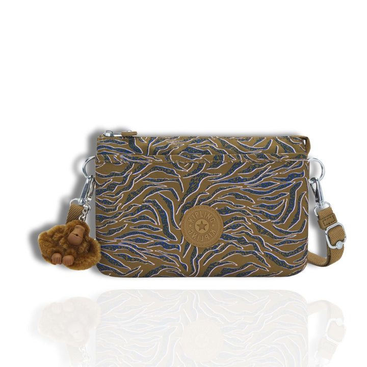 Voorkant Kipling RIRI schoudertas undersea leaves #kleur_undersea-leaves