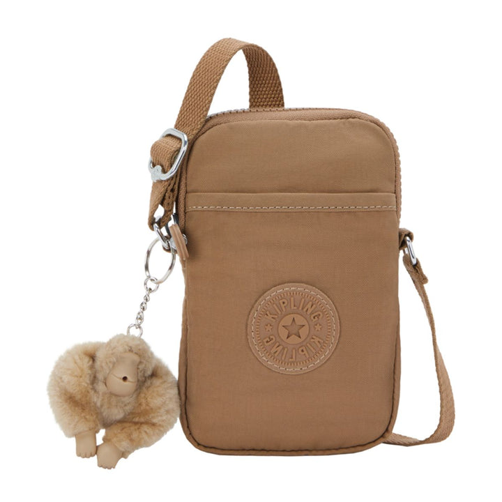 Voorkant van de Kipling Tally telefoontasje early-tan #kleur_early-tan