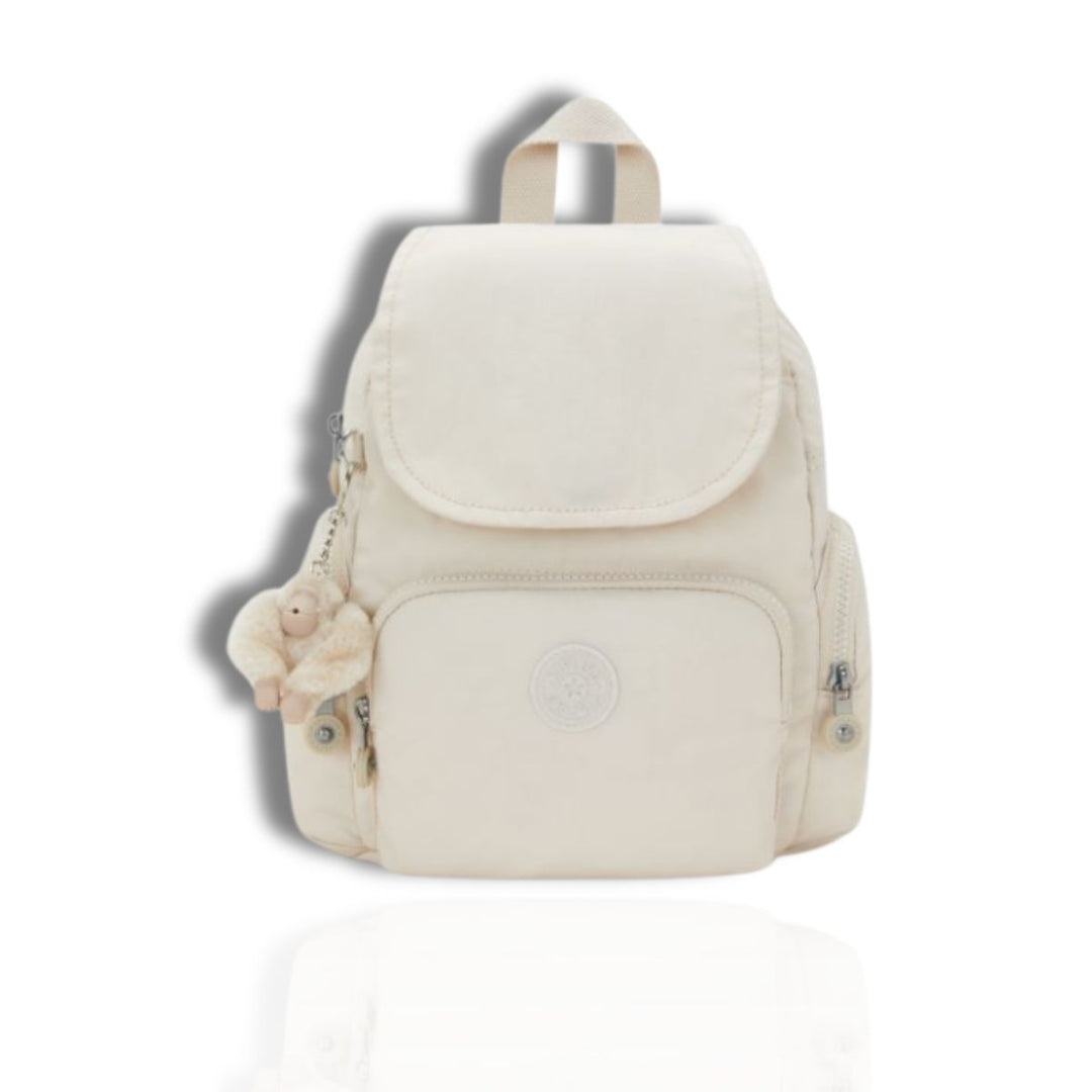 Voorkant van de Kipling city zip mini Hideaway-beige #kleur_hideaway-beige