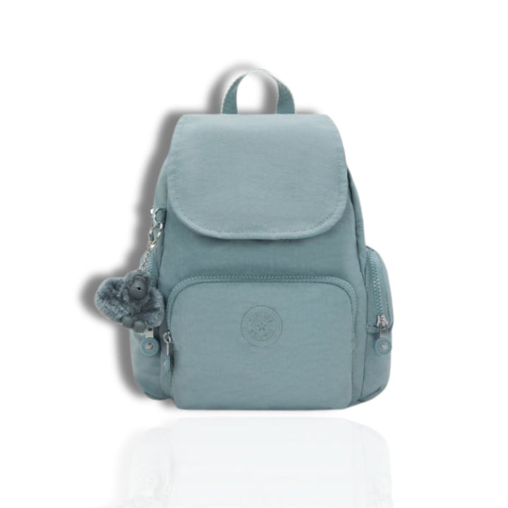 Voorkant van de Kipling city zip mini relaxed-grey #kleur_relaxed-grey