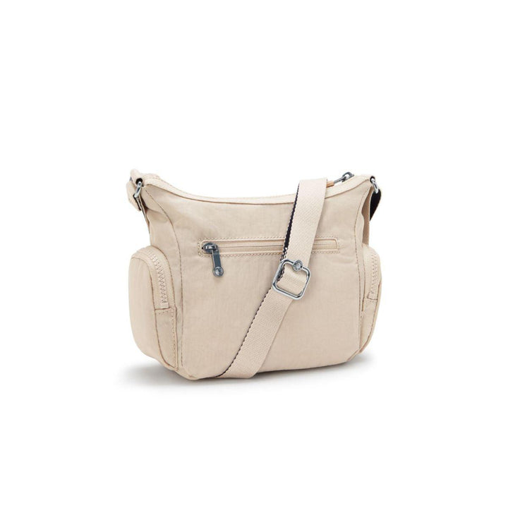 Achterkant Kipling gabbie mini schoudertas beige #kleur_beige