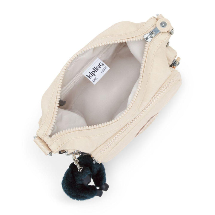 Binnenkant Kipling gabbie mini schoudertas beige #kleur_beige