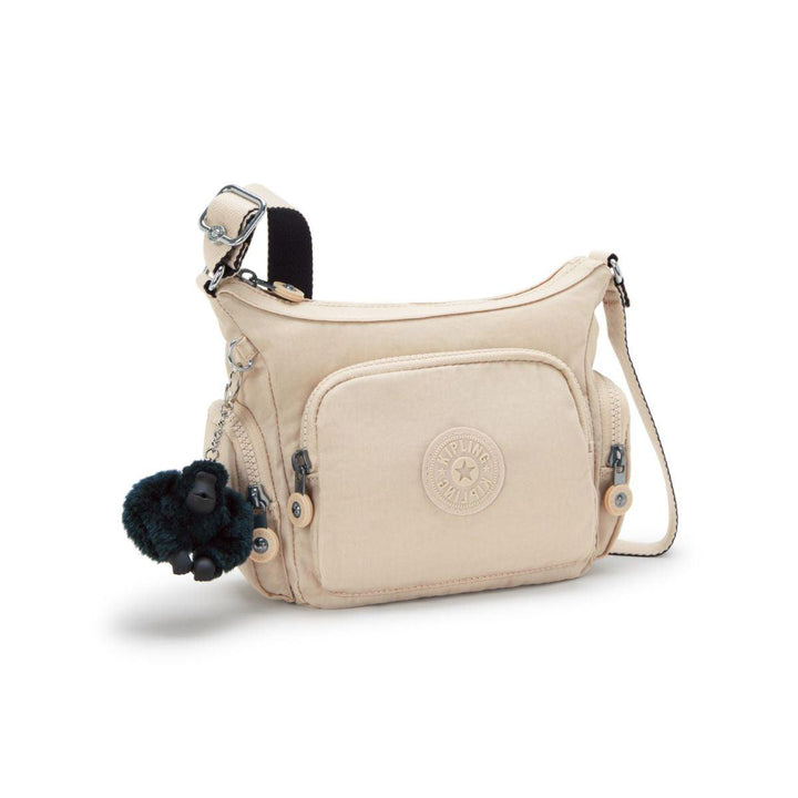 Voorzijde Kipling gabbie mini schoudertas beige #kleur_beige