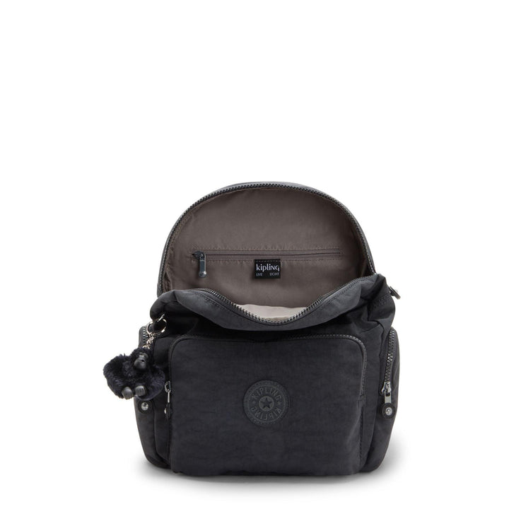 Binnenkant Kipling city zip s kleine rugzak black #kleur_black