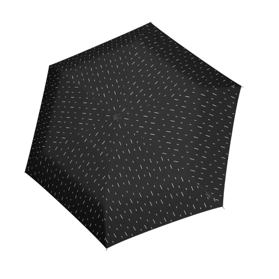 Bovenkant Knirps 0.50 Ultra lichtgewicht paraplu rain black #kleur_rain-black