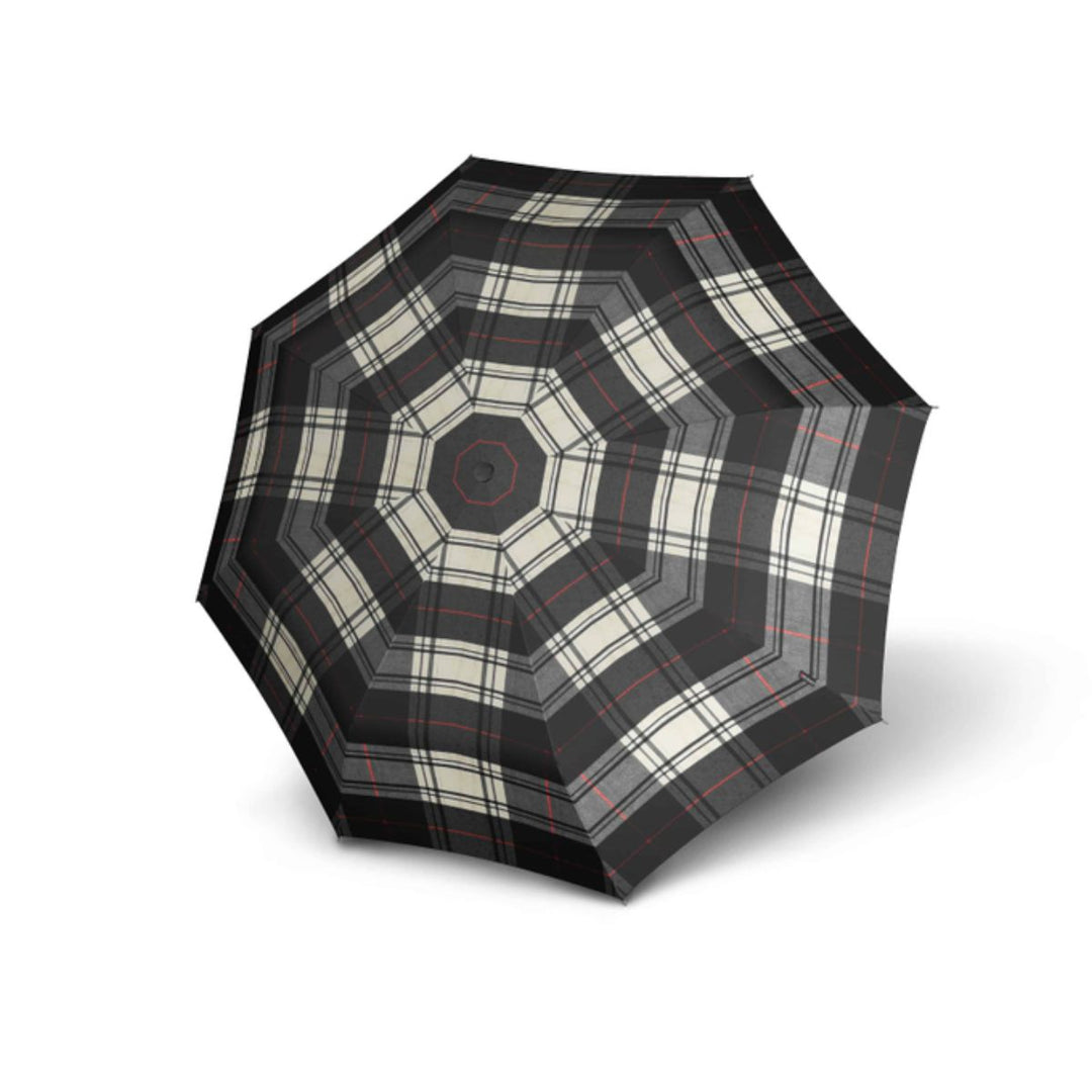 Bovenkant Knirps paraplu T.760 automatische paraplu #kleur_check-beige