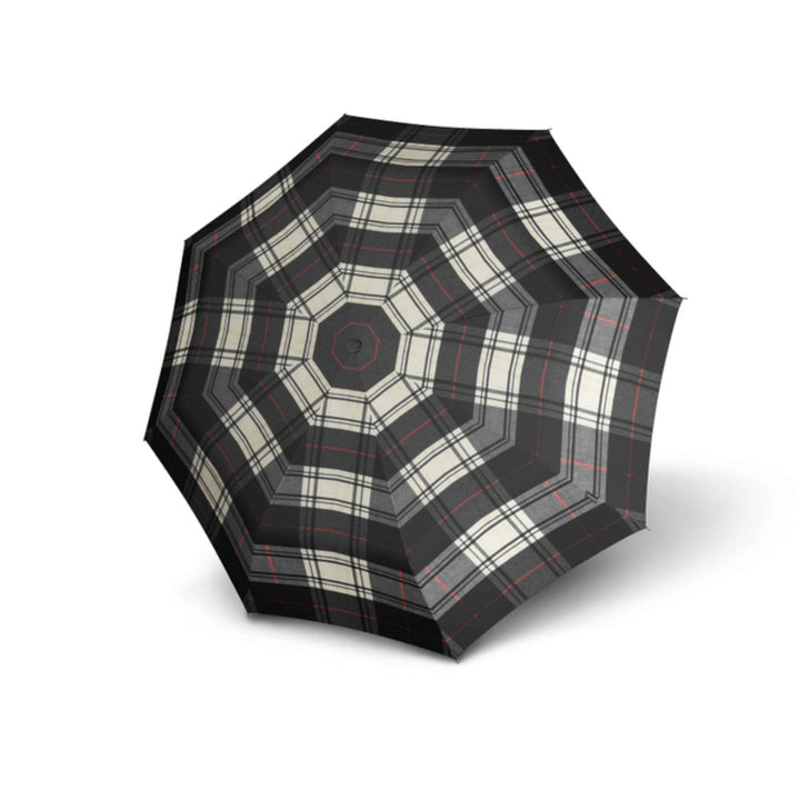 Bovenkant Knirps paraplu T.760 automatische paraplu #kleur_check-beige