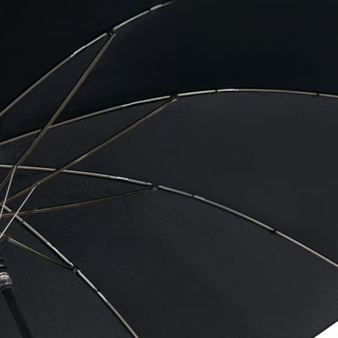 Binnenkant van de Knirps T.771 automatische navy Opgevouwen #kleur_navy