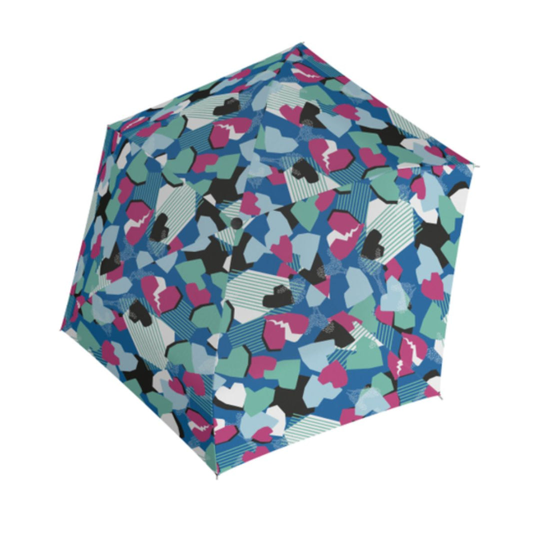 Bovenkant van de Knrips heartbreak ultra lichtgewicht paraplu #kleur_heartbreak