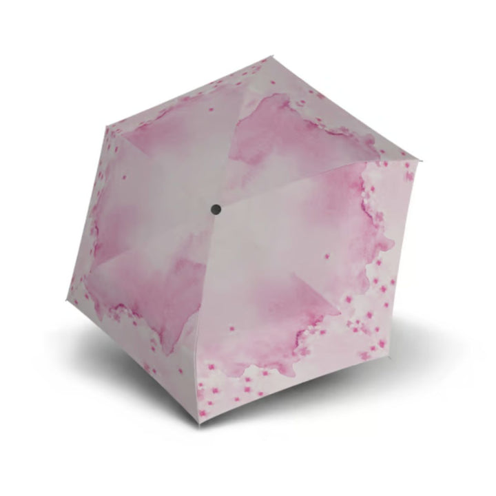 Bovenkant van de Knrips sakura-romance ultra lichtgewicht paraplu #kleur_sakura-romance