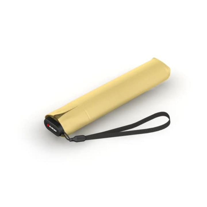 Voorkant van de Knirps US0.50 lichtgewicht paraplu vanilla-heatshield #kleur_vanilla-heatshield