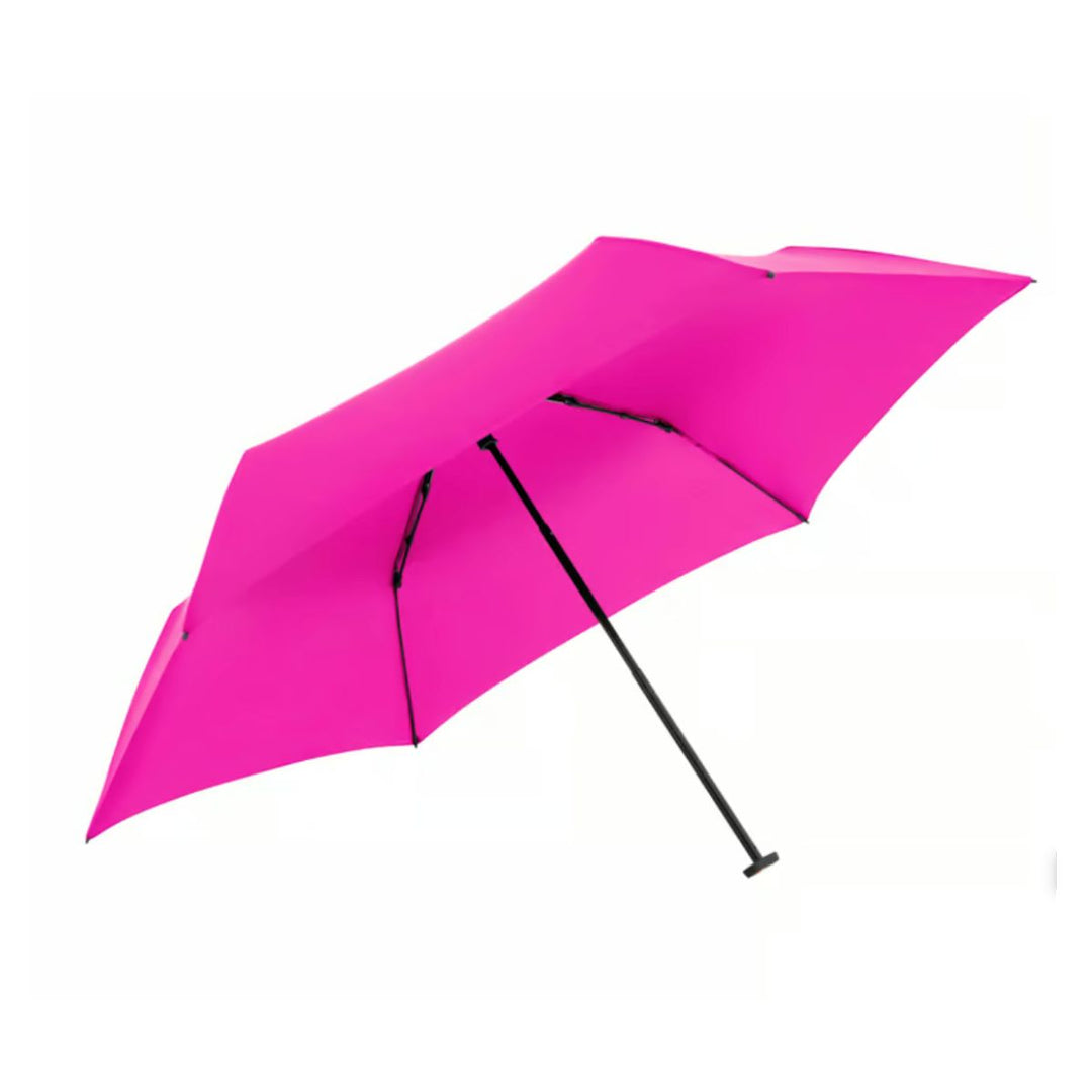 Zijkant van de ultra lichtgewicht paraplu #kleur_neon-pink