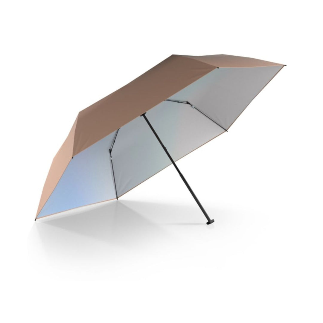 Binnenkant van de Knirps US0.50 lichtgewicht paraplu peach-heatshield #kleur_peach-heatshield