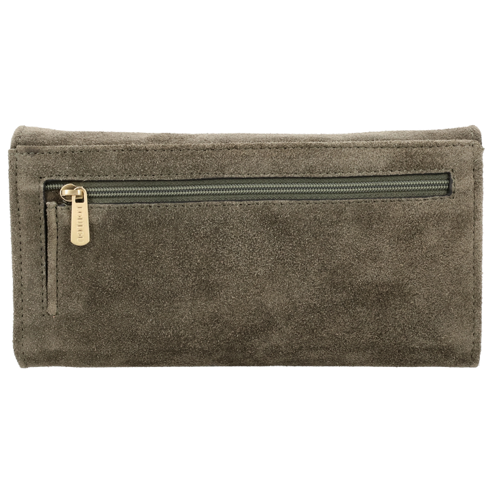 Achterkant van de LouLou Anais crossbody tas #kleur_sage