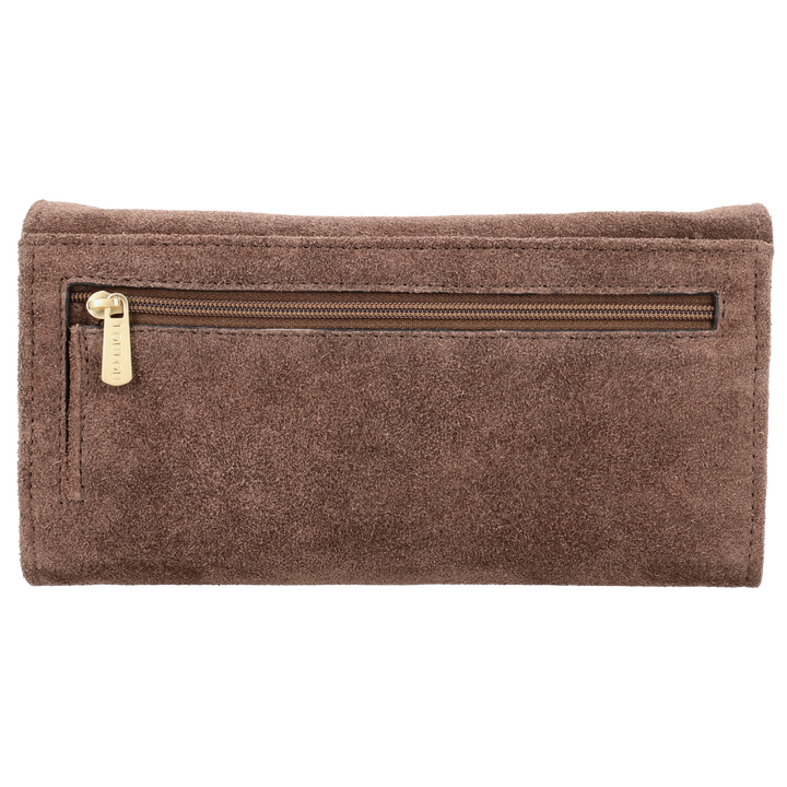 Achterkant  van de LouLou Anais crossbody tas #kleur_milk-chocolate