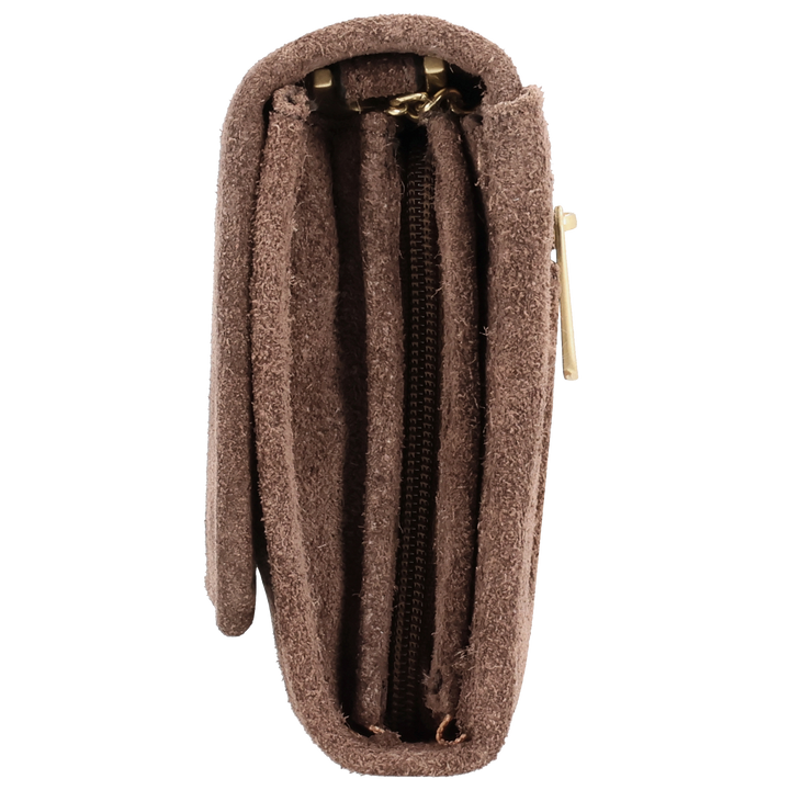 ZIjkant  van de LouLou Anais crossbody tas #kleur_milk-chocolate
