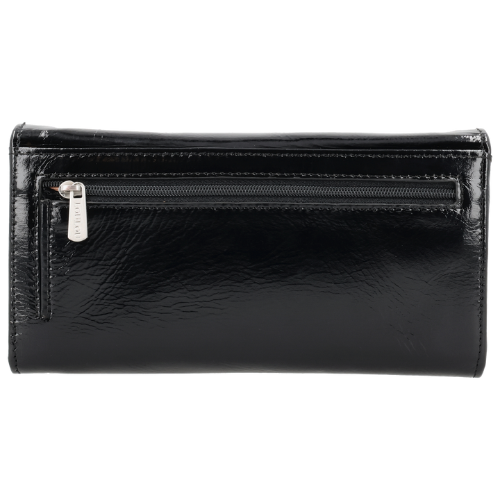 Achterkant met veilighieds vak van de LouLou Anais crossbodyt tas #kleur_glace-black