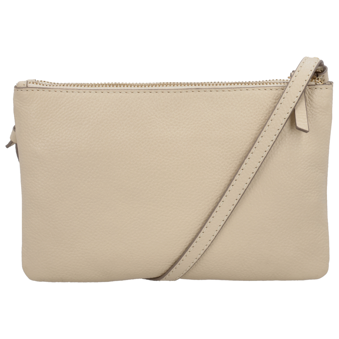 Achterkant van de LouLou Camille beige crossbody tas #kleur_beige