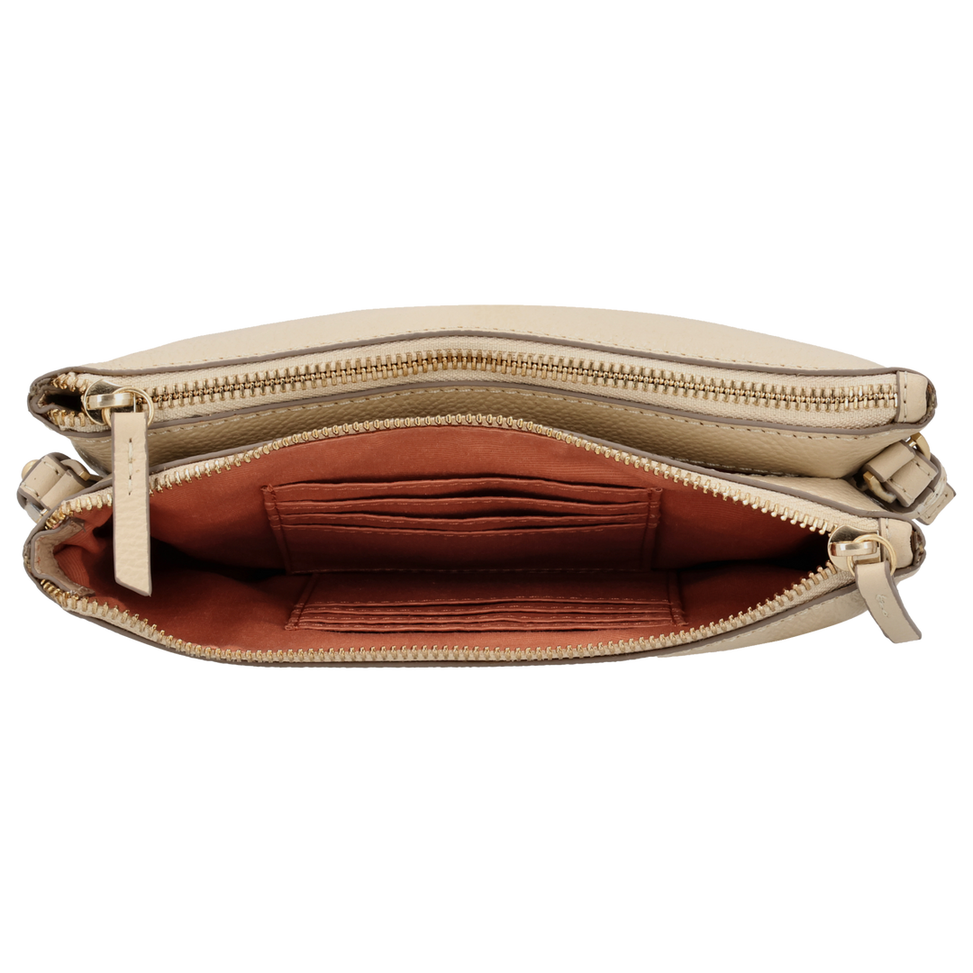 Binnenkant van de LouLou Camille beige crossbody tas #kleur_beige