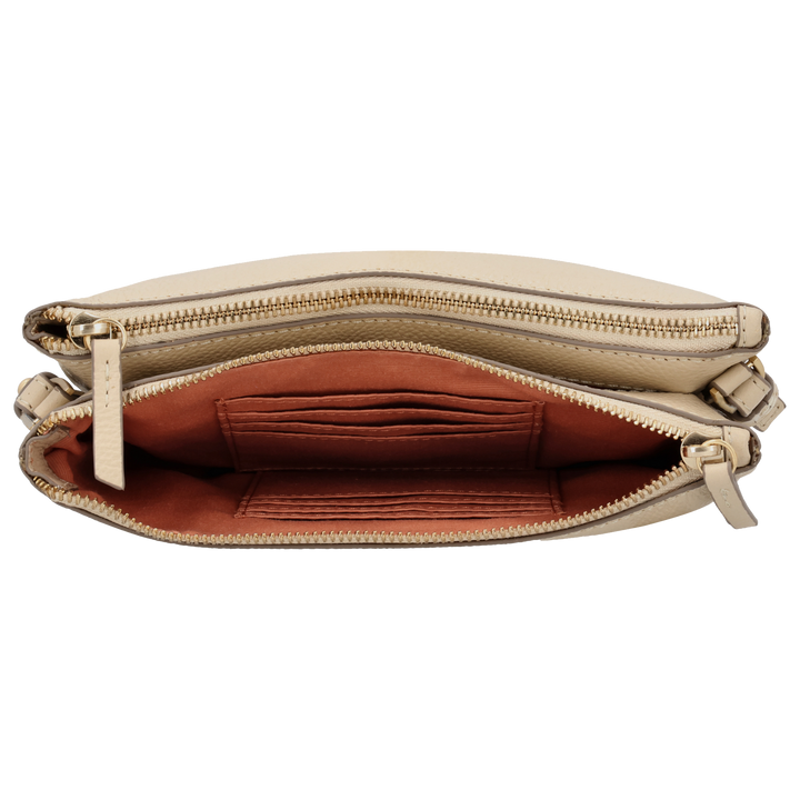 Binnenkant van de LouLou Camille beige crossbody tas #kleur_beige