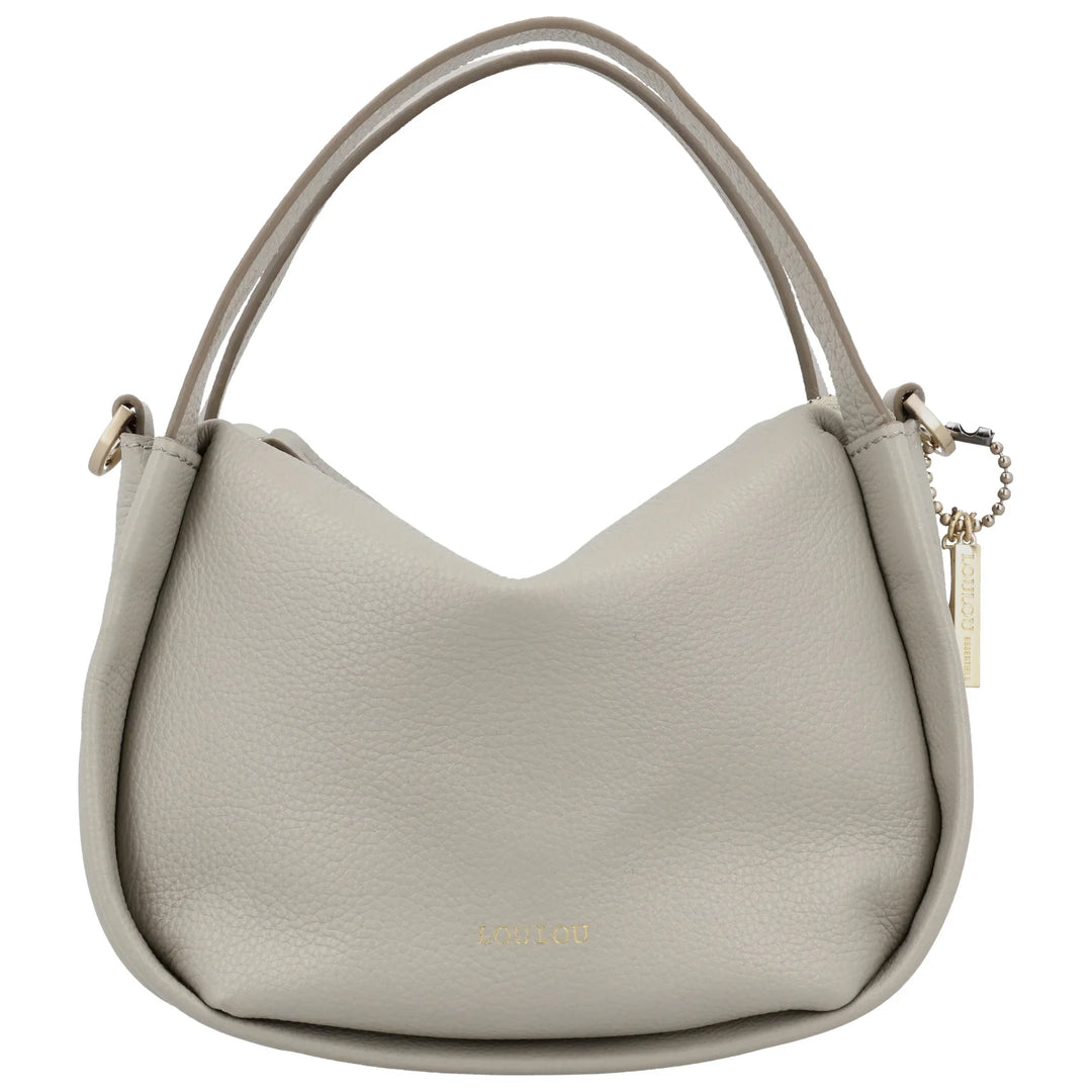 Voorkant van de Lou Lou LOU (S) handtas in fog#kleur_fog