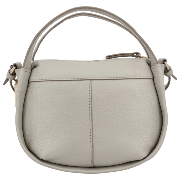 Achterkant van de Lou Lou LOU (S) handtas in fog#kleur_fog