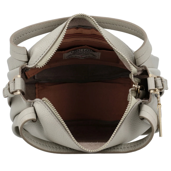 Binnenkant van de Lou Lou LOU (S) handtas in fog#kleur_fog