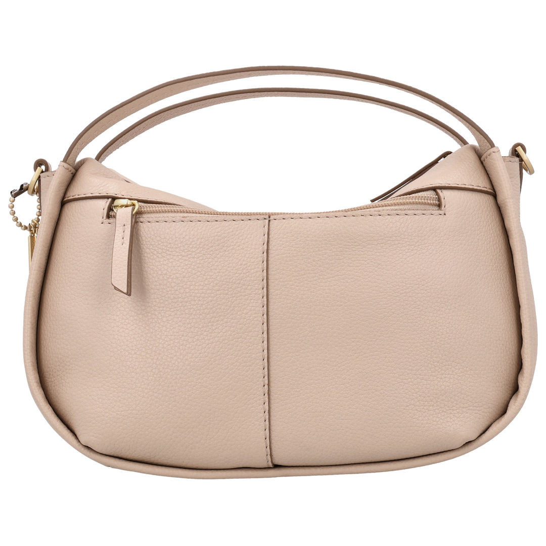 Achterkant van de LouLou LOU M schoudertas #kleur_cashmere