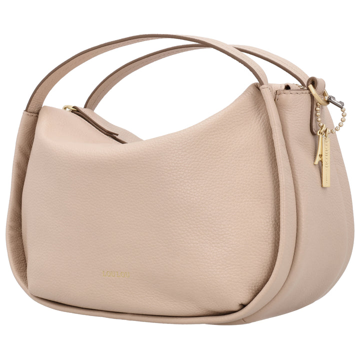 Voorzijde van de LouLou LOU M schoudertas #kleur_cashmere