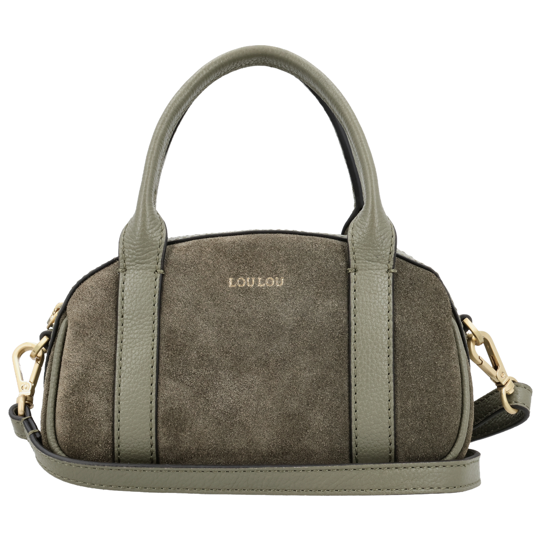 Voorkant van de LOULOU Mila crossbodytas in #kleur_sage
