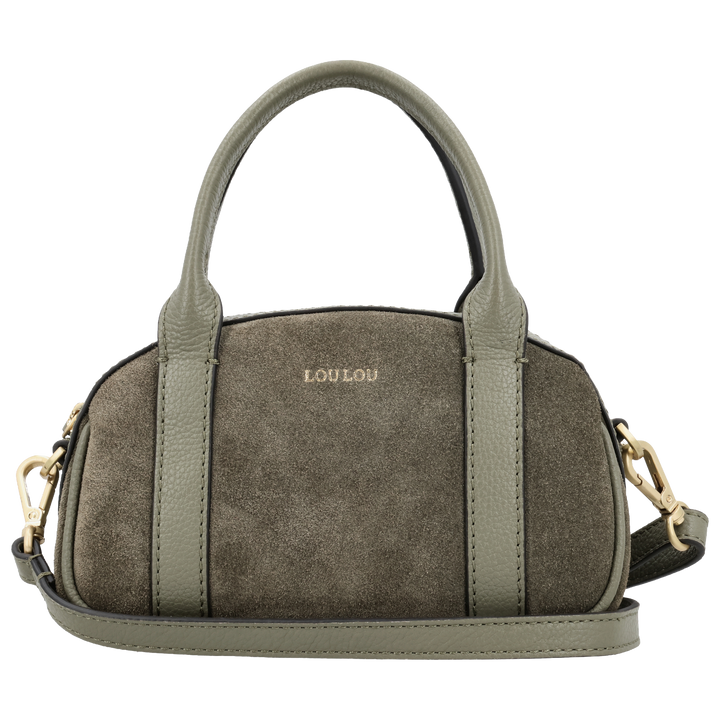 Voorkant van de LOULOU Mila crossbodytas in #kleur_sage
