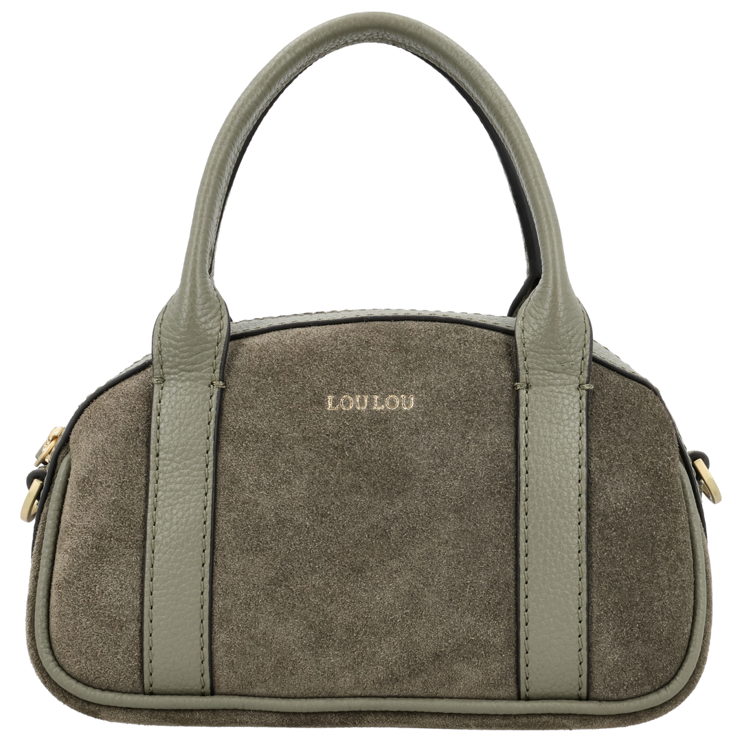 Voorkant van de LOULOU Mila crossbodytas in #kleur_sage