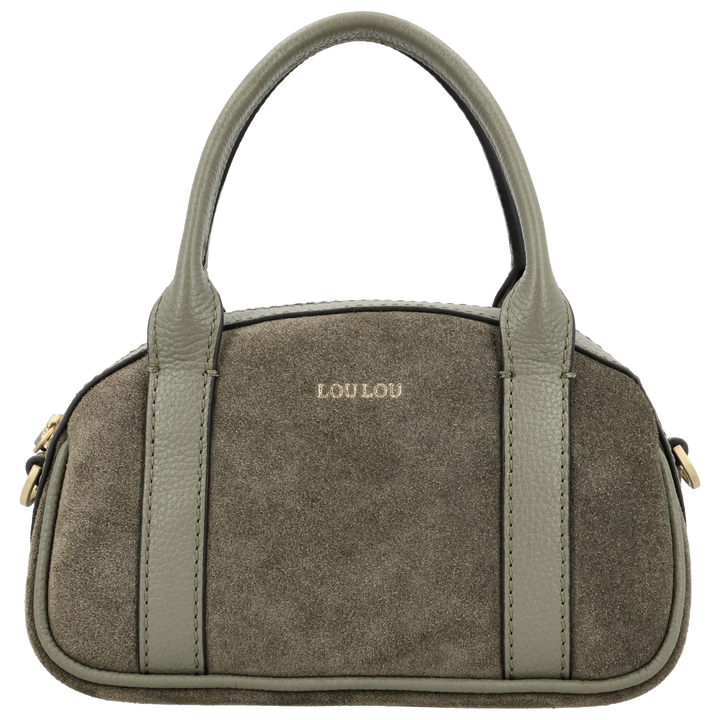 Voorkant van de LOULOU Mila crossbodytas in #kleur_sage