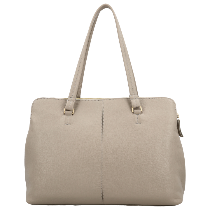 Achterkant Loulou Olivia werktas Soft-Sepia #kleur_soft-sepia