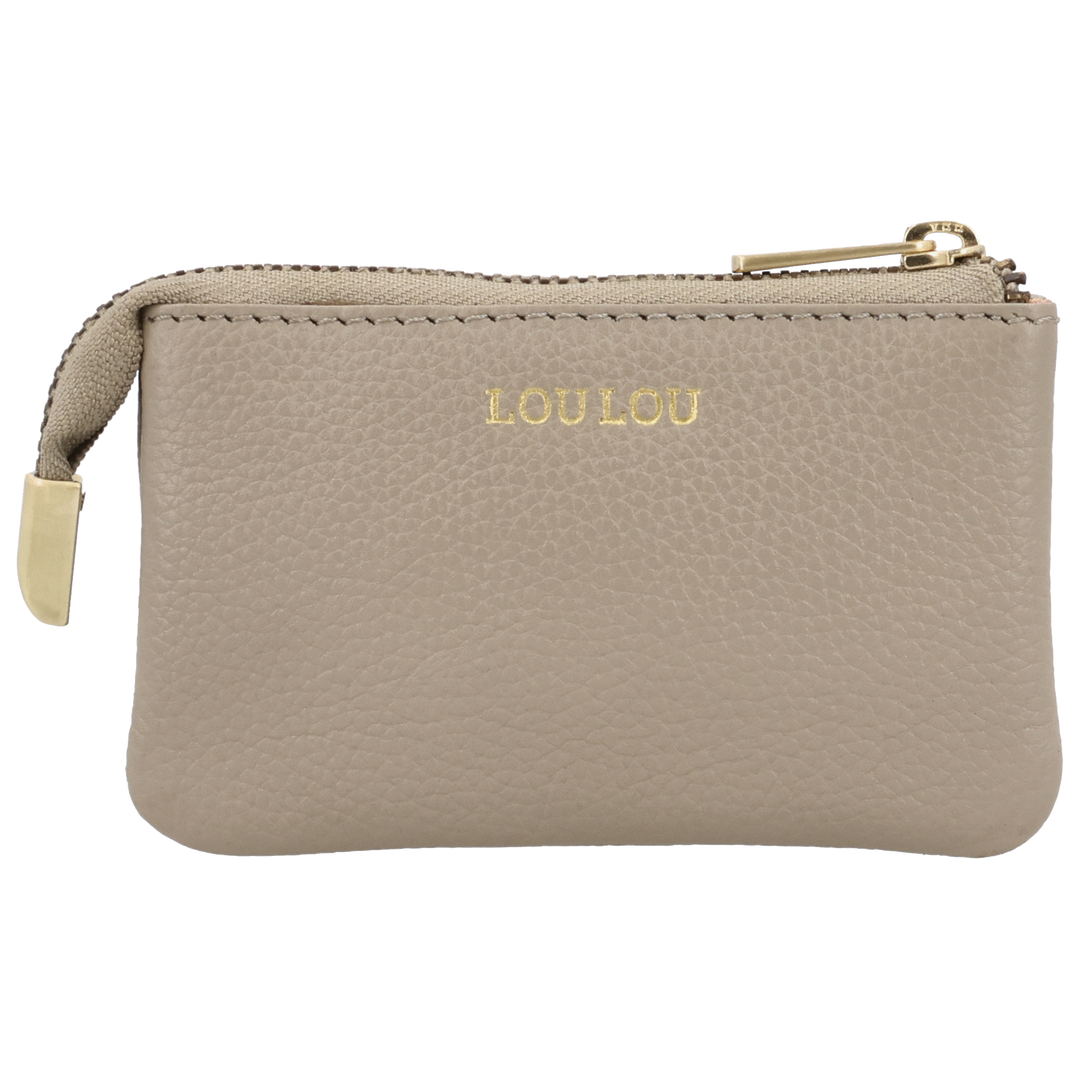 Voorkant van de LouLou mini portemonnee #kleur_soft-sepia