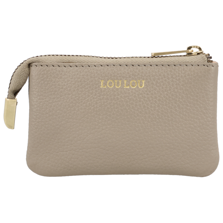 Voorkant van de LouLou mini portemonnee #kleur_soft-sepia