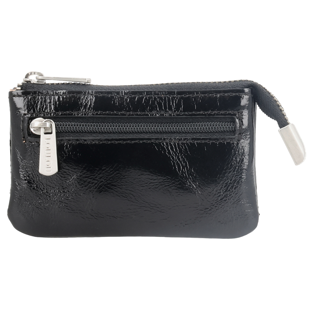 Achterkant van de LouLou mini portemonnee #kleur_glace-black