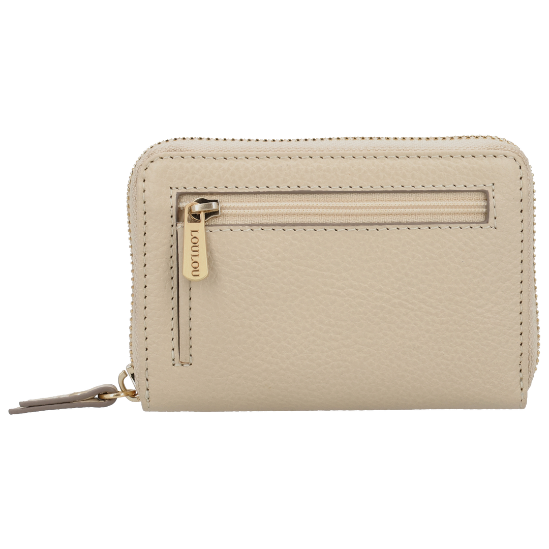 Achterkant  van de LouLou Petitee Milie Beige portemonnee #kleur_beige